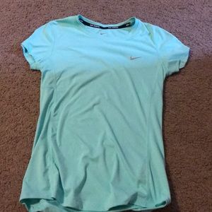 Green nike running top